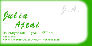 julia ajtai business card